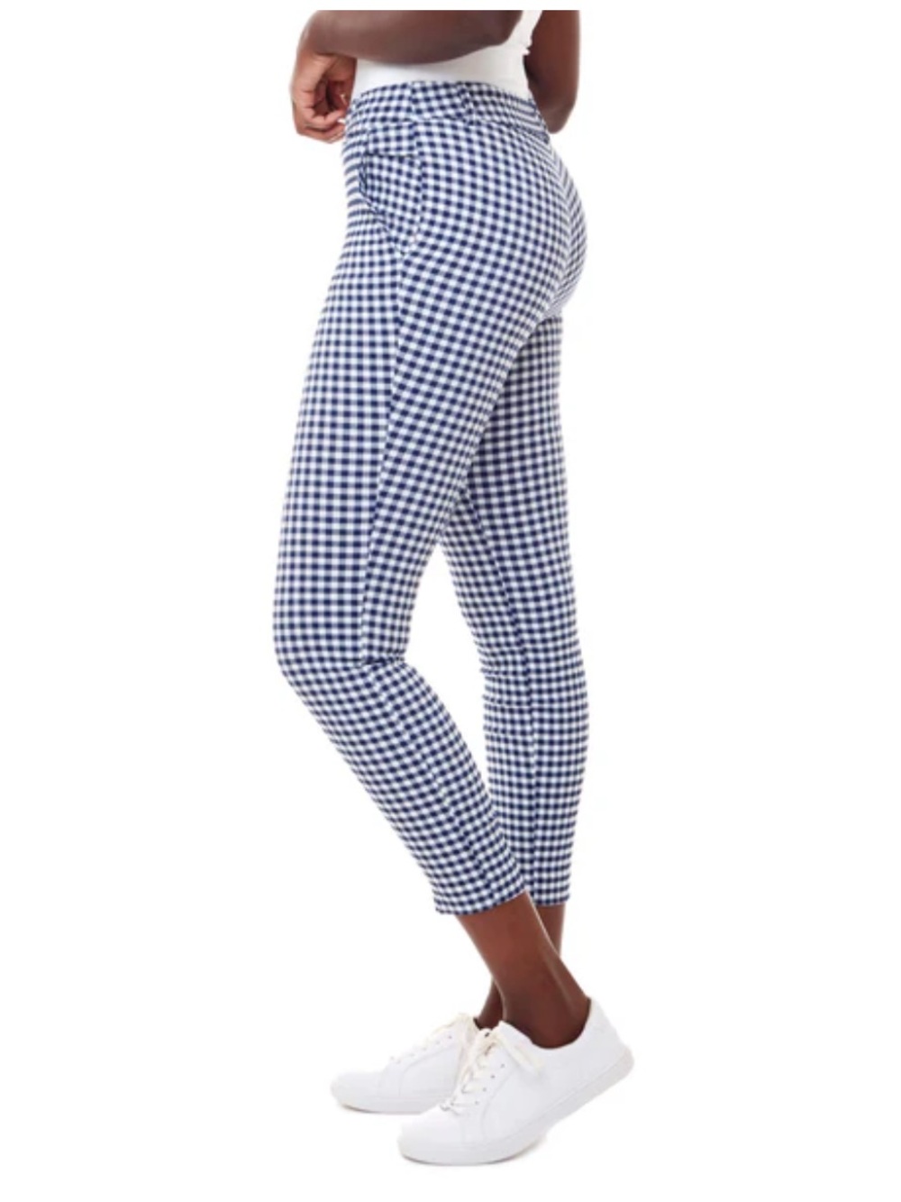 I Love Tyler Madison Gwyneth Ankle Crop Pant in Black Gingham Size Medium - Picture 2 of 10